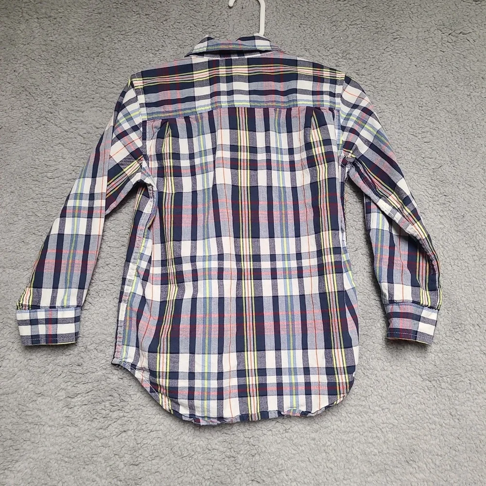 PLACE Boys Plaid Button Down Shirt 4T Long Sleeve Cotton Casual‎